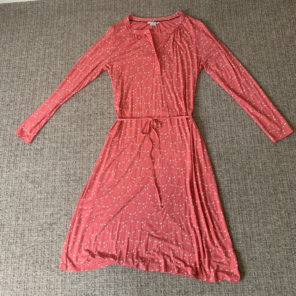 BODEN Tilda Dress | Jersey Knit Dress with Tie, US Size 14 Long